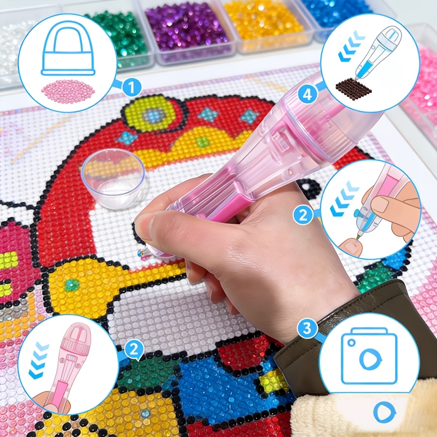 Diy Automation - Automatic Bead Pen with Ergonomic Grip,