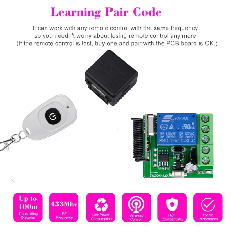 433MHz DIY Wireless Switch DC  - Diy Home Automation Controller บทวิจารณ์และราคา