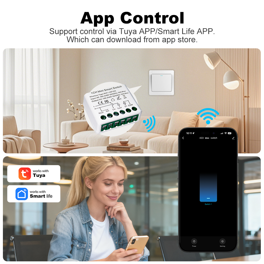 For Tuya WIFI 10A Smart Light  - Diy Automation บทวิจารณ์และราคา