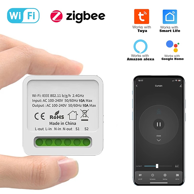 Tuya 16A Mini Wifi Smart Switc - Diy Home Automation Controller บทวิจารณ์และราคา