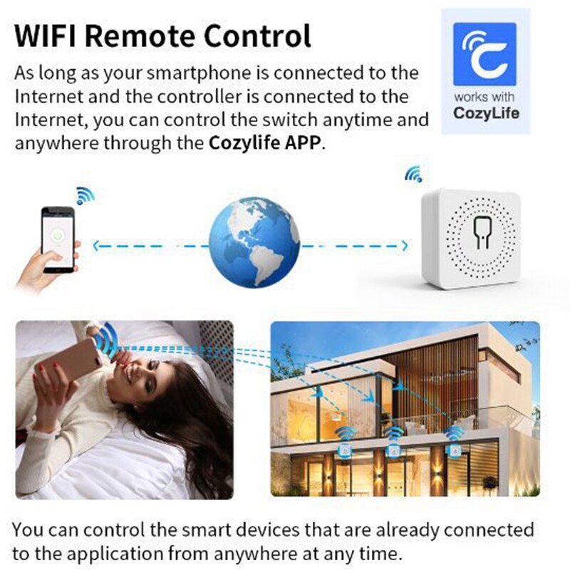 Tuya 16A Mini Wifi Smart Switc - Diy Home Automation Controller บทวิจารณ์และราคา