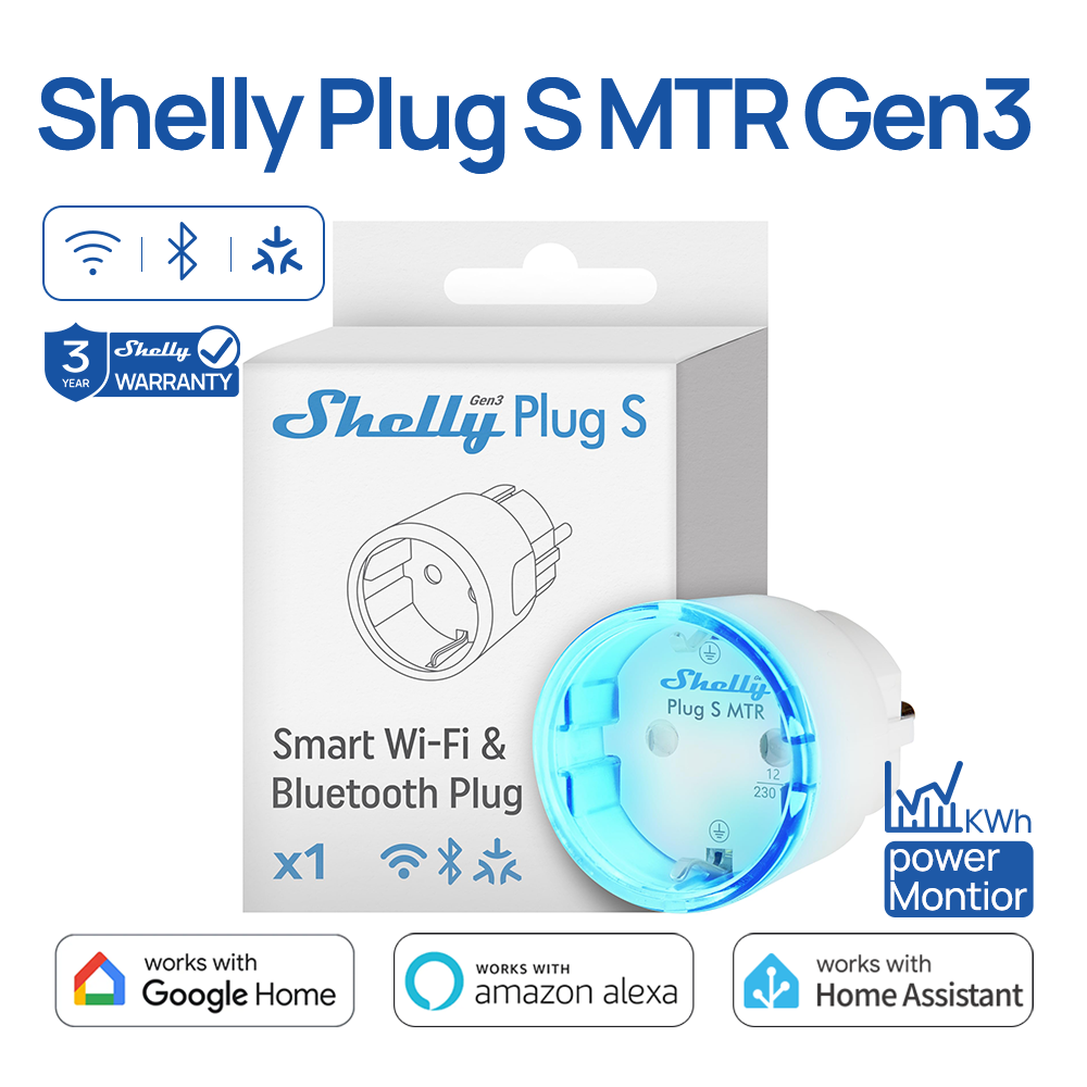 Shelly Plug S MTR Gen3 Matter  - Shelly Relay Module บทวิจารณ์และราคา