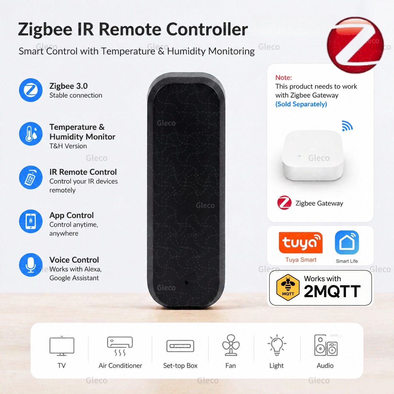 Zigbee Smart IR Remote Control - Ir Blaster Universal บทวิจารณ์และราคา
