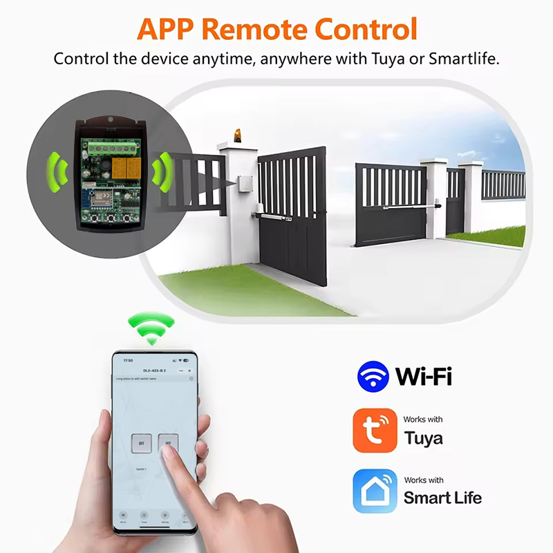 Universal 433MHz Tuya WIFI Gar - 433Mhz Receiver Module บทวิจารณ์และราคา
