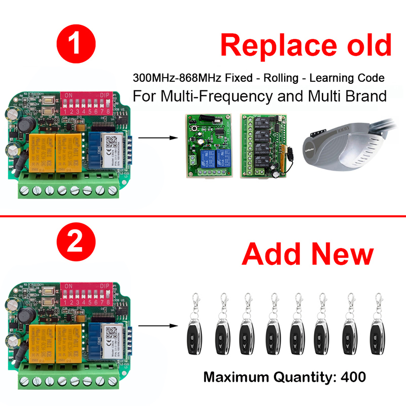 Universal Tuya WiFi Switch Gar - 433Mhz Receiver Module บทวิจารณ์และราคา