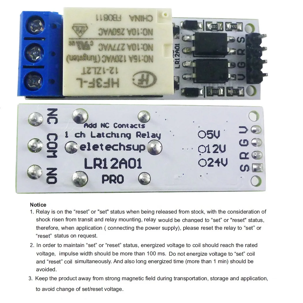 LR12A01 Magnetic Latching Rela - Shelly Relay Module บทวิจารณ์และราคา
