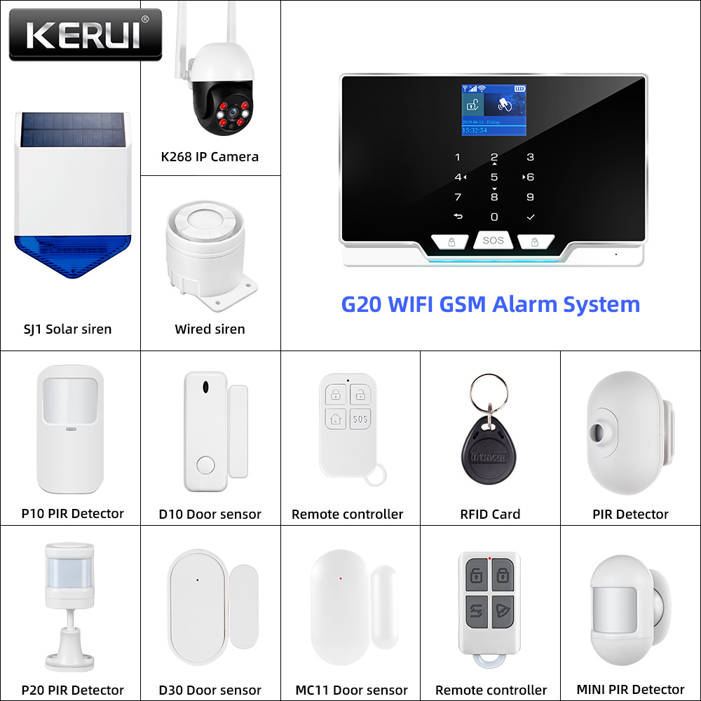 KERUI 433MHz DIY Alarm Kit G20 - Home Automation Diy Kit บทวิจารณ์และราคา