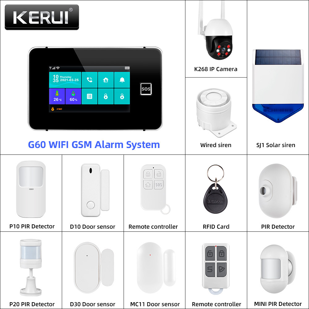 KERUI Tuya Alarm Panel DIY You - Home Automation Diy Kit บทวิจารณ์และราคา