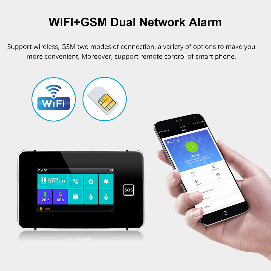 KERUI Tuya Alarm Panel DIY You - Home Automation Diy Kit บทวิจารณ์และราคา