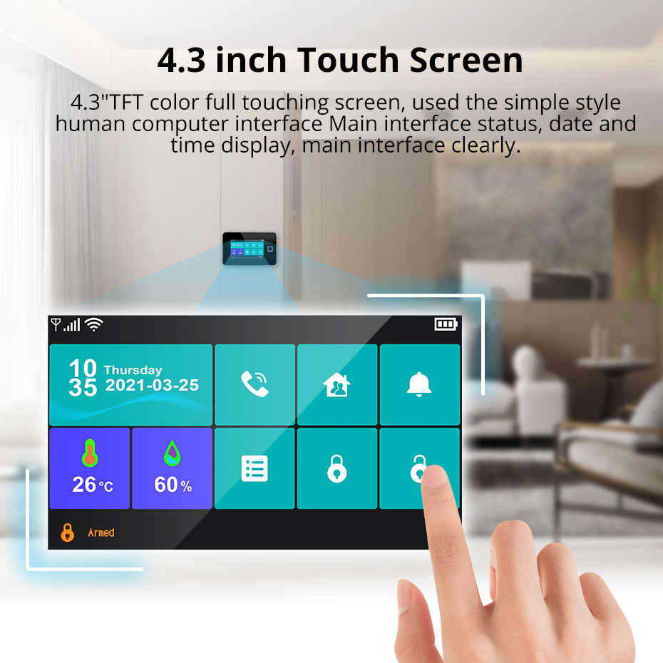 KERUI Tuya Alarm Panel DIY You - Home Automation Diy Kit บทวิจารณ์และราคา