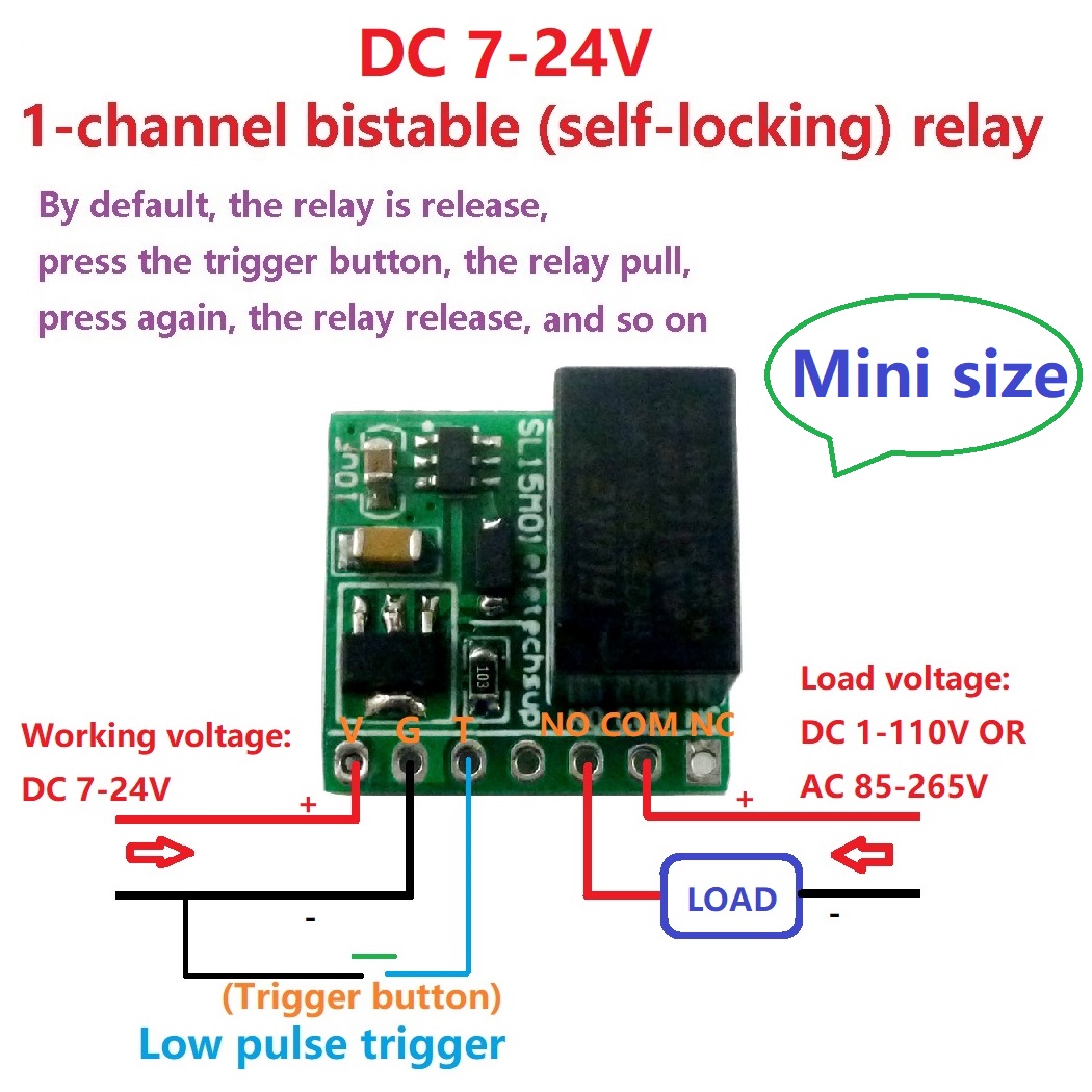 DC 9V 12V 24V 2A mini Bistable - Shelly Relay Module บทวิจารณ์และราคา