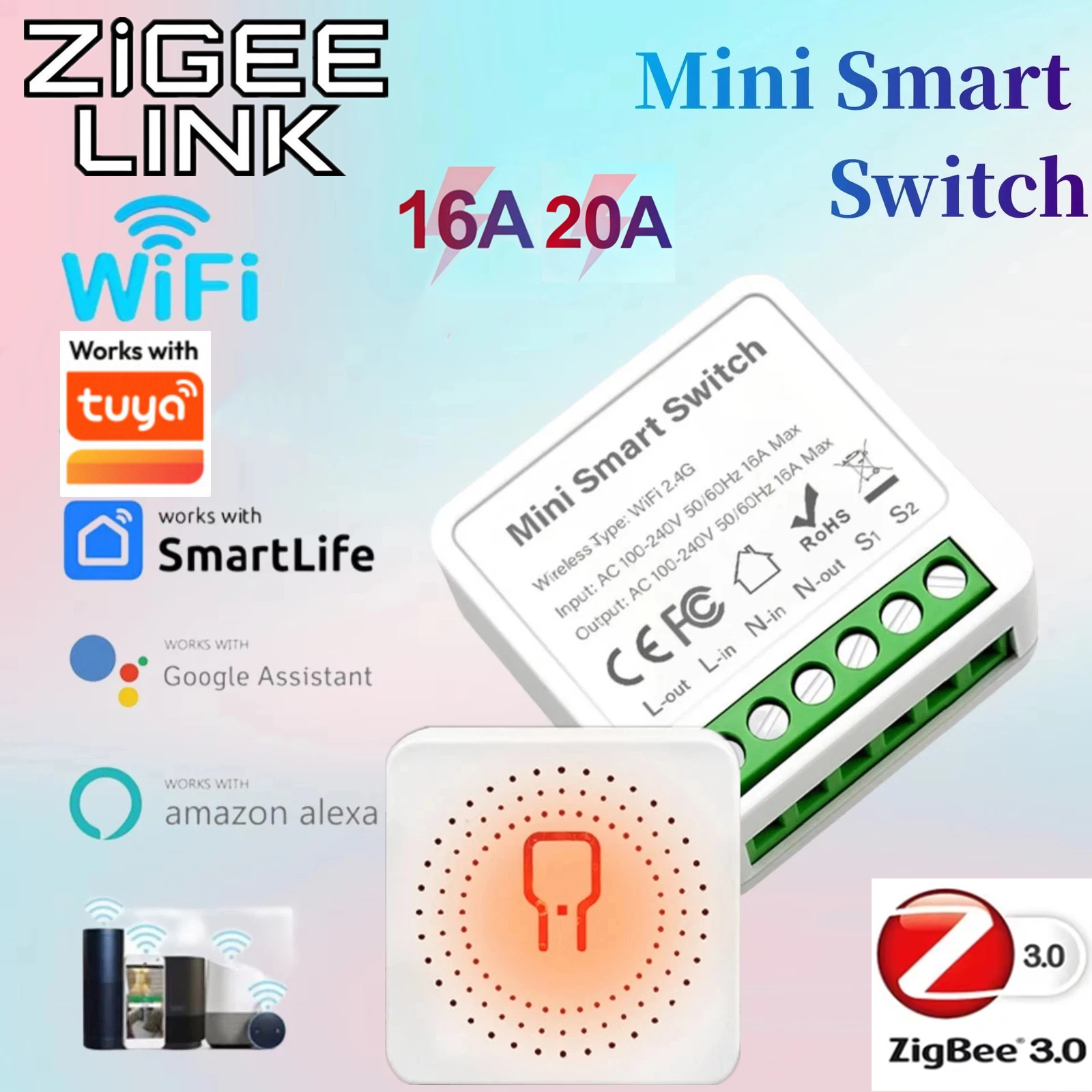 For Tuya Mini Smart WiFi Switc - Diy Automation บทวิจารณ์และราคา