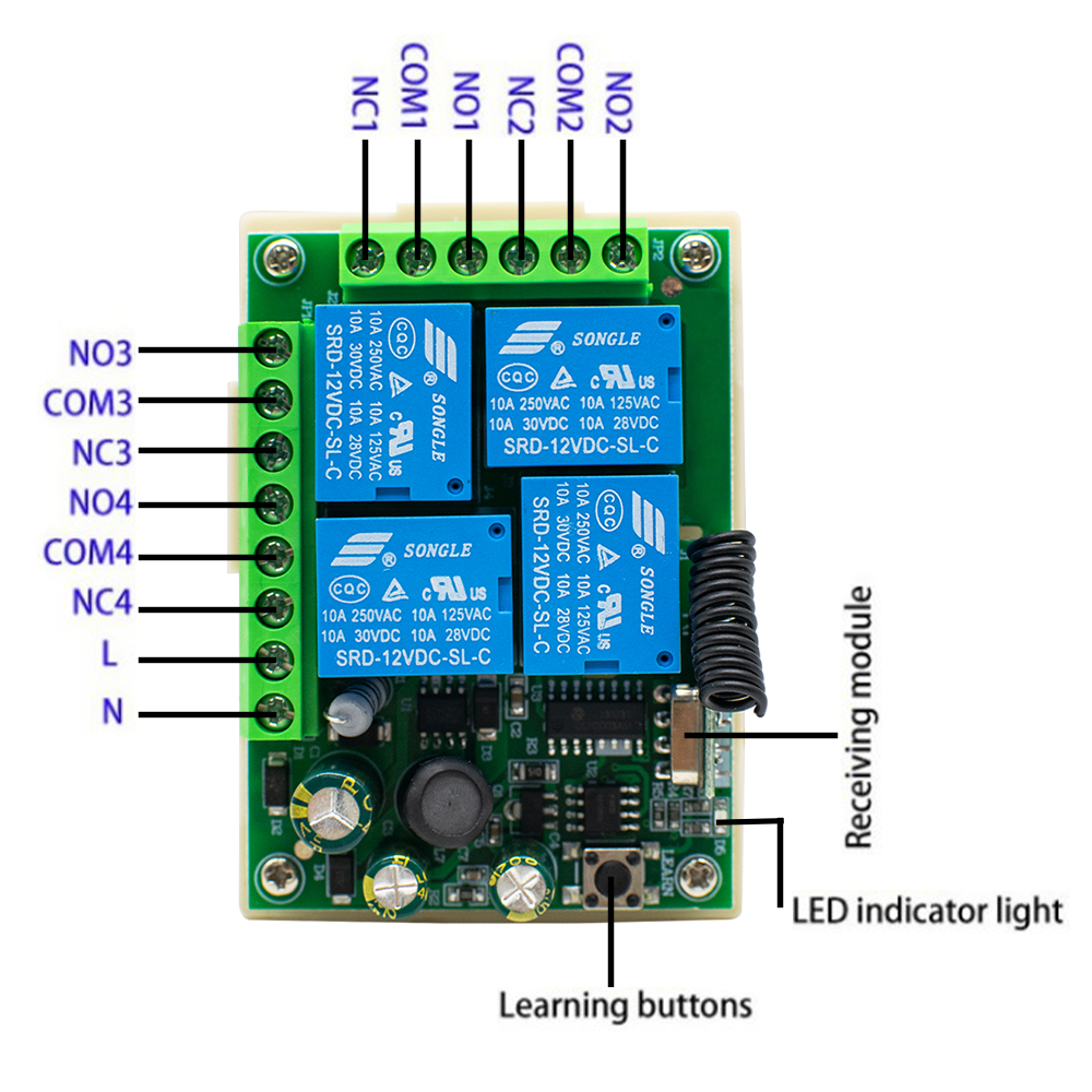 433Mhz Wireless Switch AC 85-2 - 433Mhz Receiver Module บทวิจารณ์และราคา
