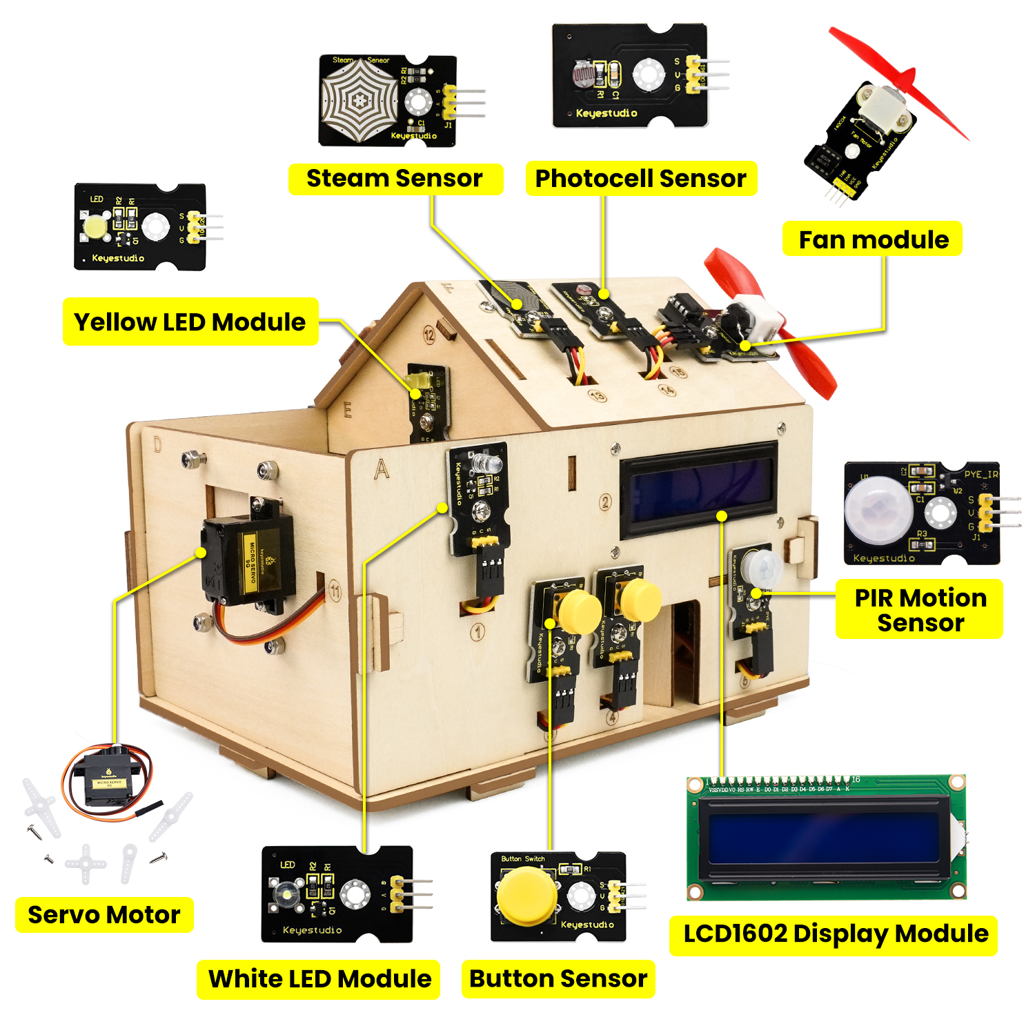 Keyestudio Smart Home IOT Kit  - Home Automation Diy Kit บทวิจารณ์และราคา