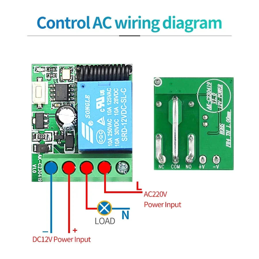 RF433MHz Wireless Switch Build - 433Mhz Receiver Module บทวิจารณ์และราคา