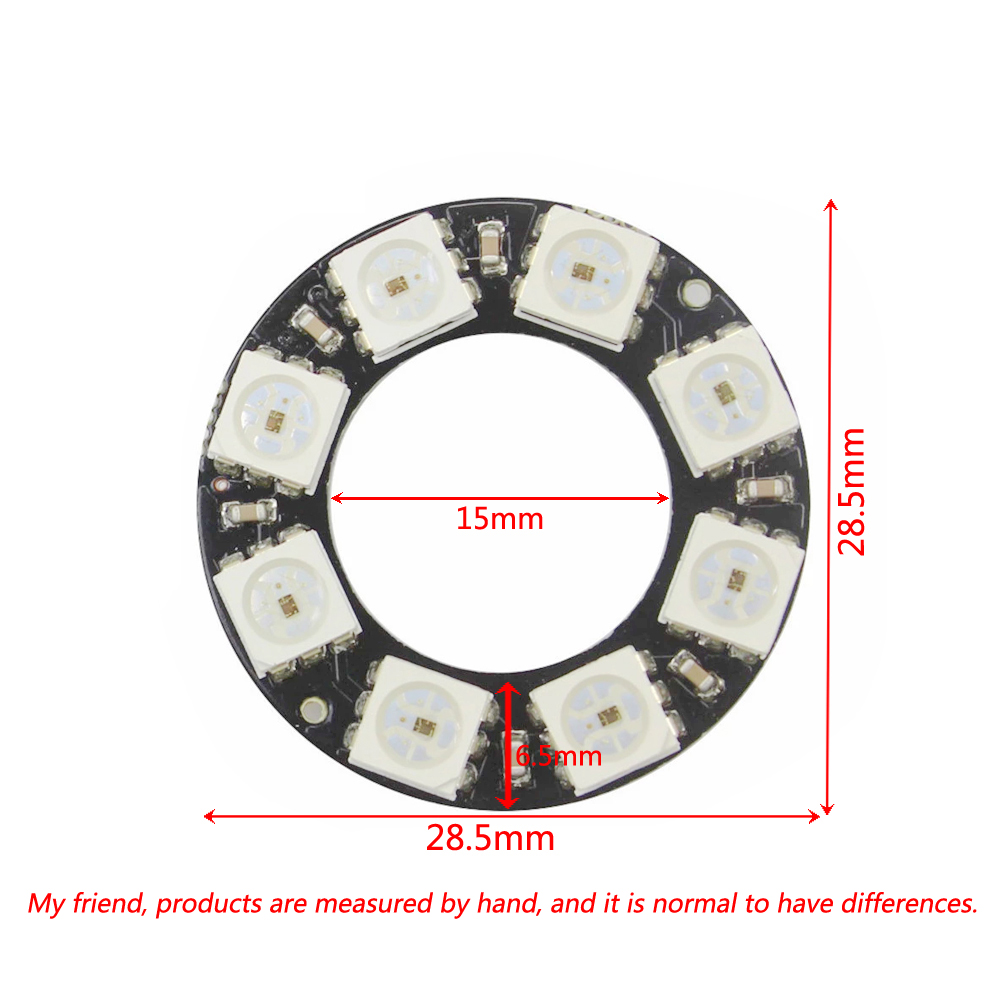 RGB LED Ring Light 8 Bits WS28 - Home Automation Diy Kit บทวิจารณ์และราคา