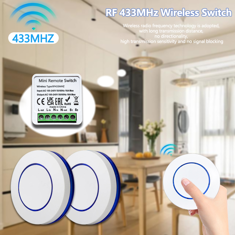 16A Relay Receiver Module 100- - 433Mhz Receiver Module บทวิจารณ์และราคา