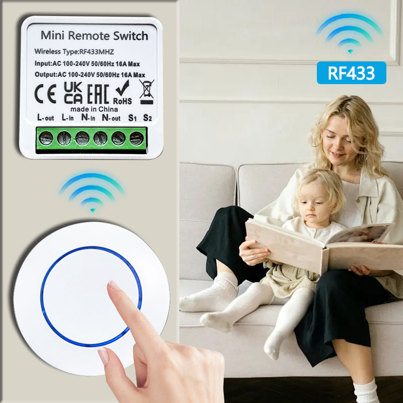 16A Relay Receiver Module 100- - 433Mhz Receiver Module บทวิจารณ์และราคา
