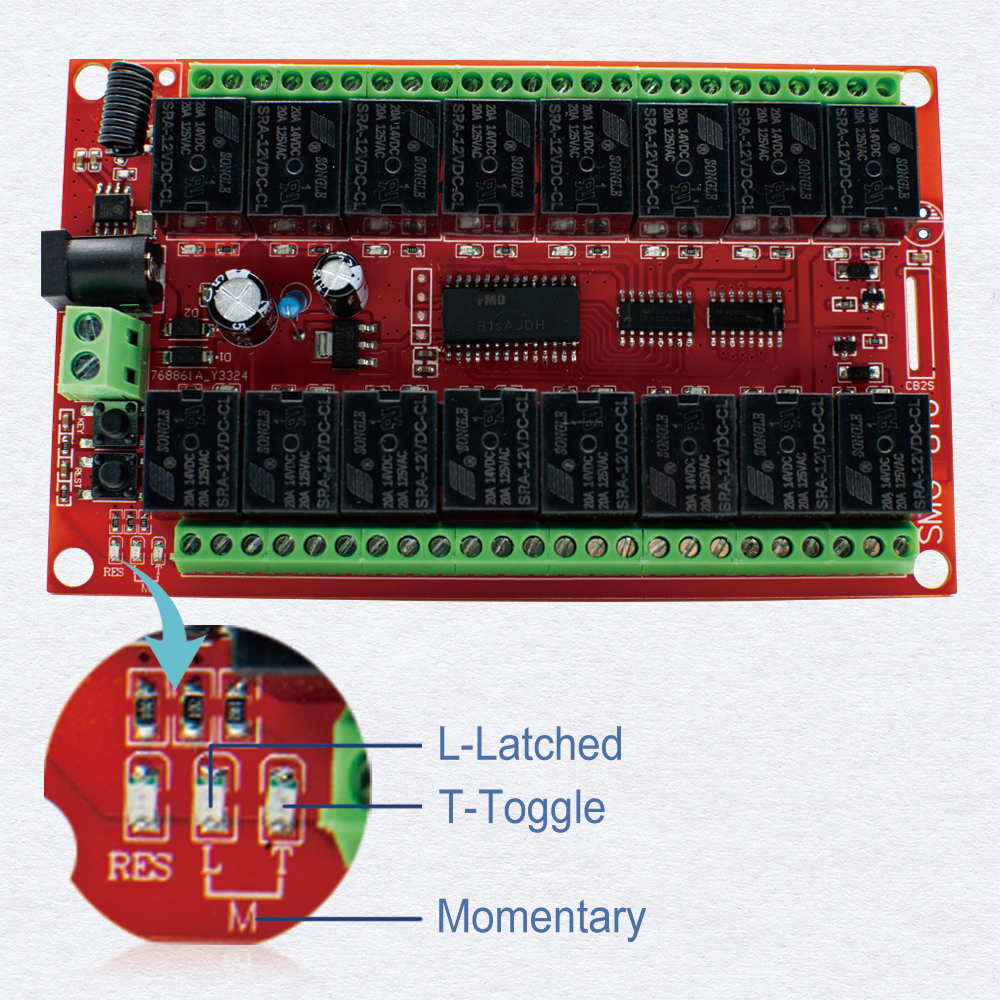 16CH 433MHz RF Wireless Remote - 433Mhz Receiver Module บทวิจารณ์และราคา