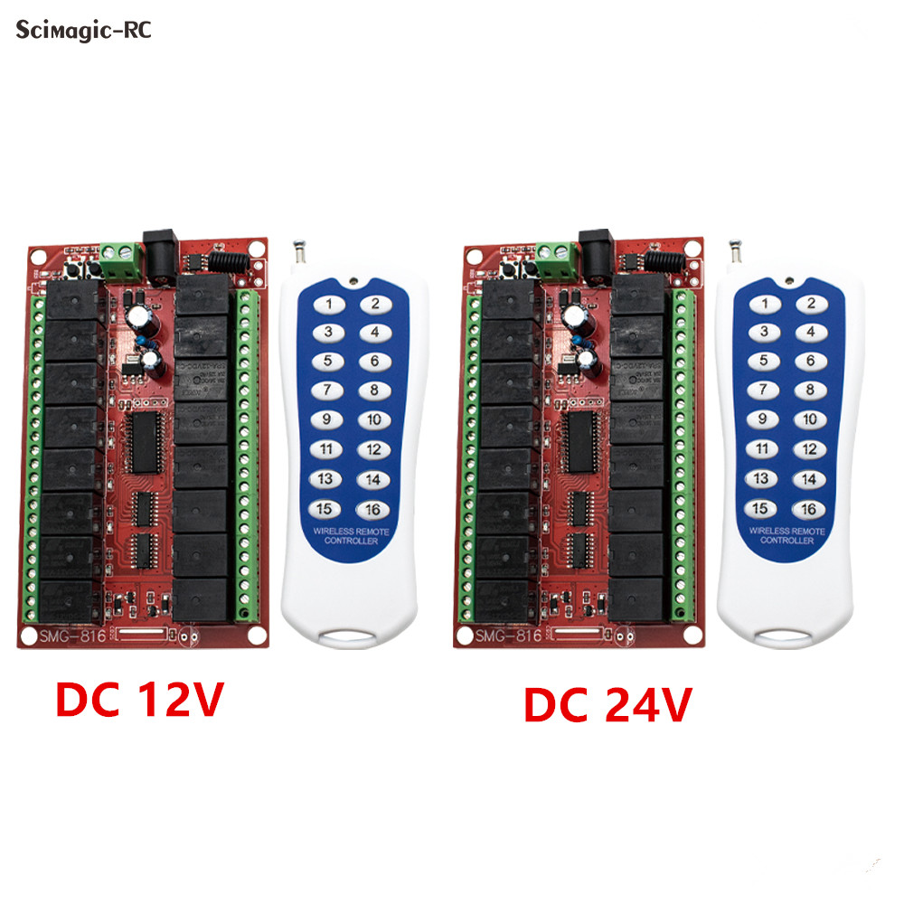 16CH 433MHz RF Wireless Remote - 433Mhz Receiver Module บทวิจารณ์และราคา