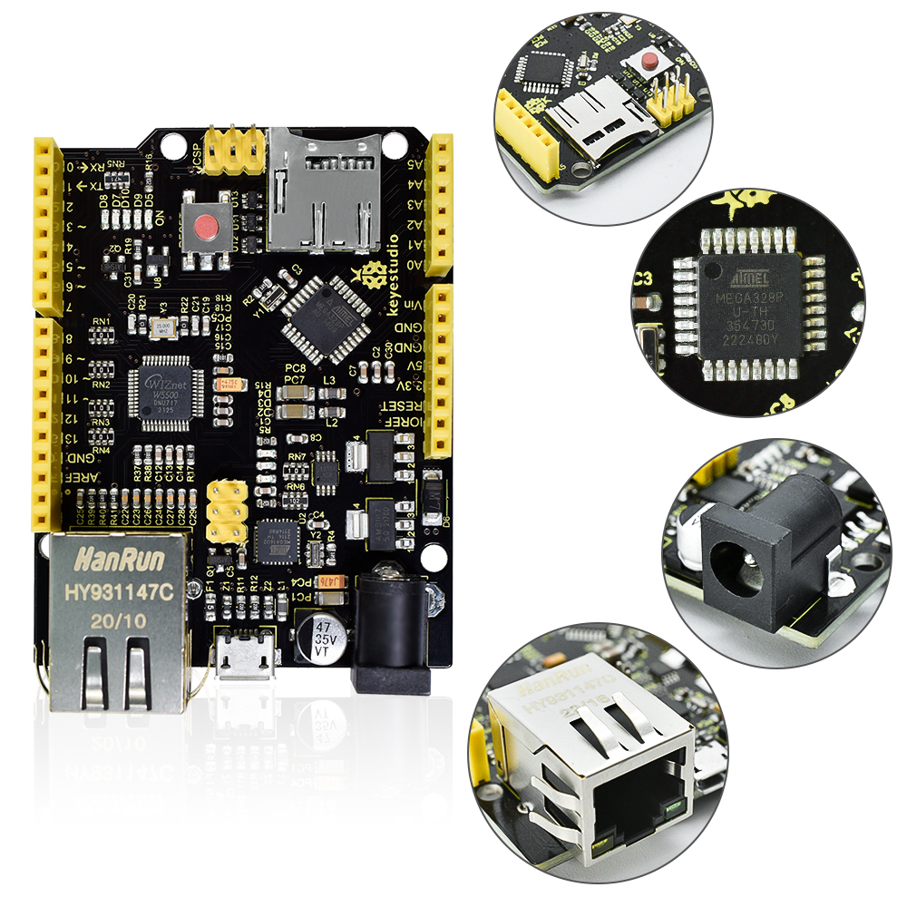 Keyestudio W5500 ETHERNET DEVE - Ethernet Module W5500 บทวิจารณ์และราคา