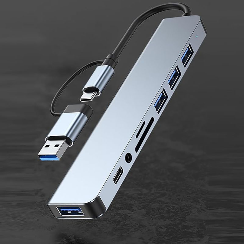 USB C Hub USB Splitter 8 in 1  - Home Assistant Sd บทวิจารณ์และราคา