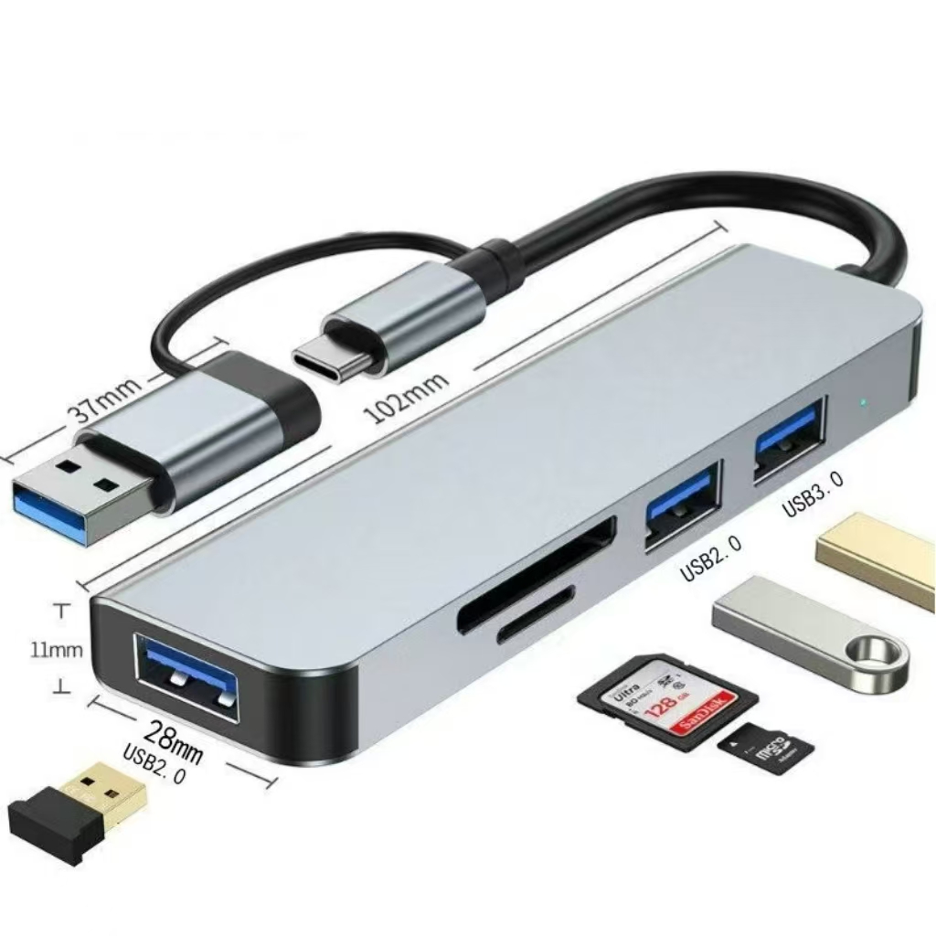 USB C Hub USB Splitter 8 in 1  - Home Assistant Sd บทวิจารณ์และราคา
