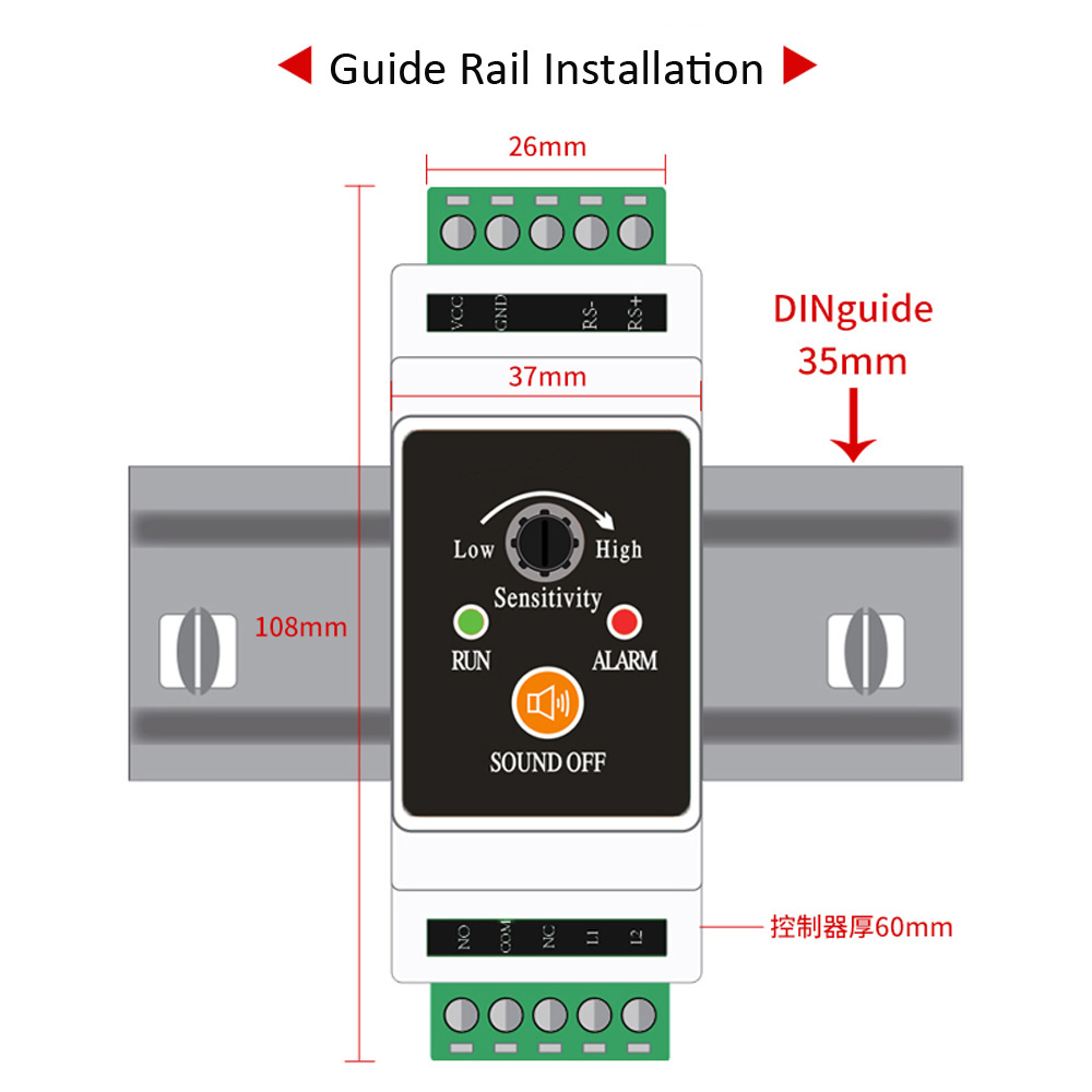 1Set Wire Water Leakage Detect - Water Leak Detector Wired บทวิจารณ์และราคา