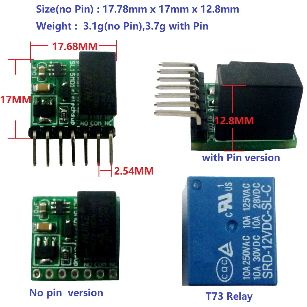 DC 12V 2A mini 1ch  Bistable S - Shelly Relay Module บทวิจารณ์และราคา