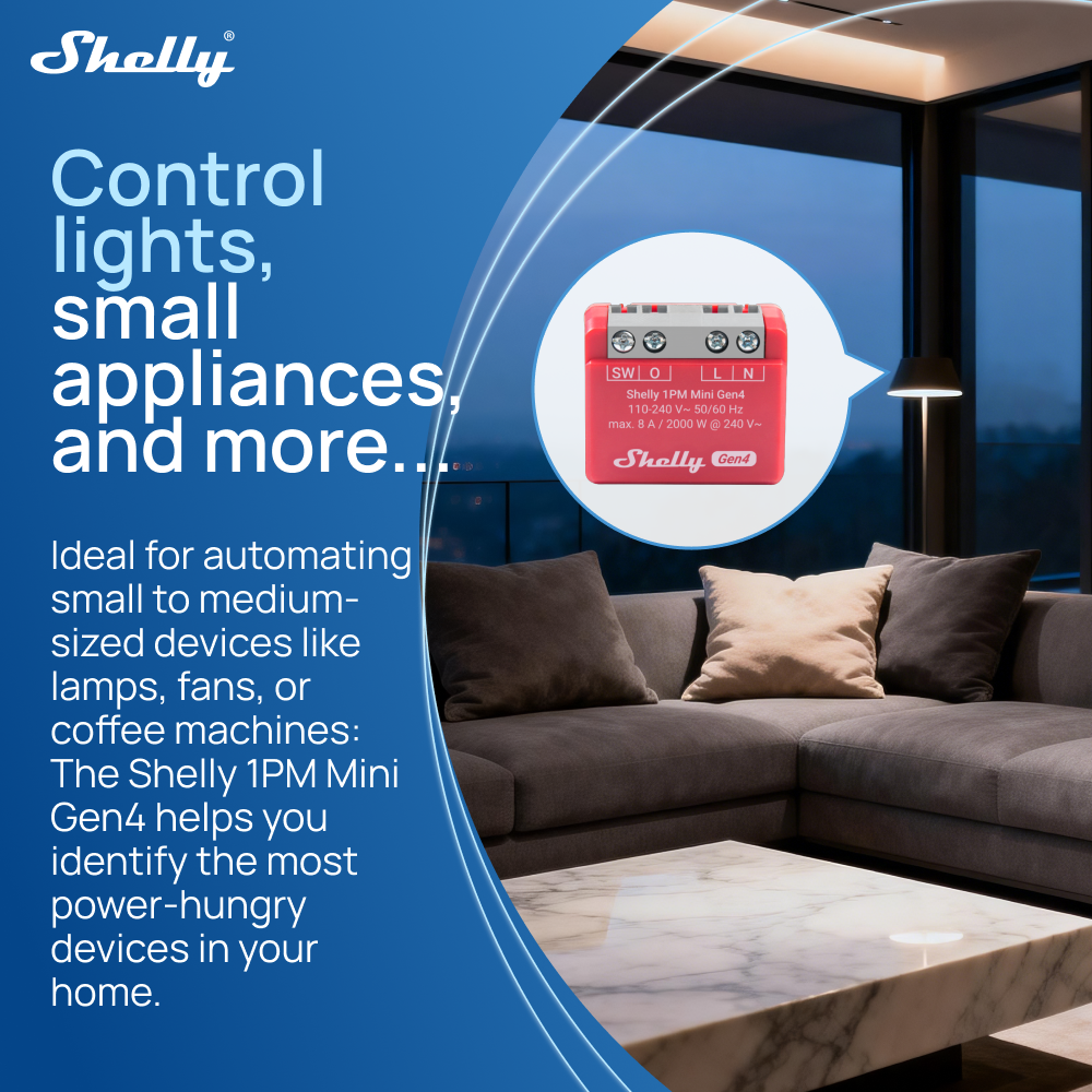 Shelly 1PM Mini Gen4 Zigbee Sm - Shelly Relay Module บทวิจารณ์และราคา