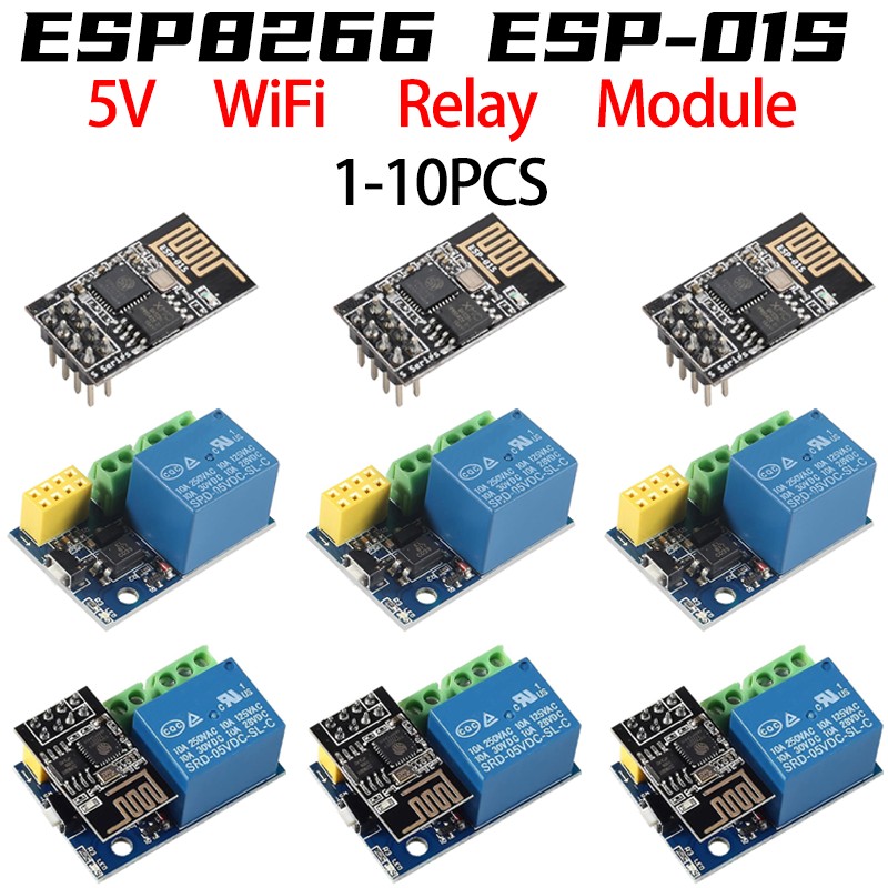 ESP8266 ESP-01 ESP-01S 5V WiFi - Home Automation With Arduino บทวิจารณ์และราคา