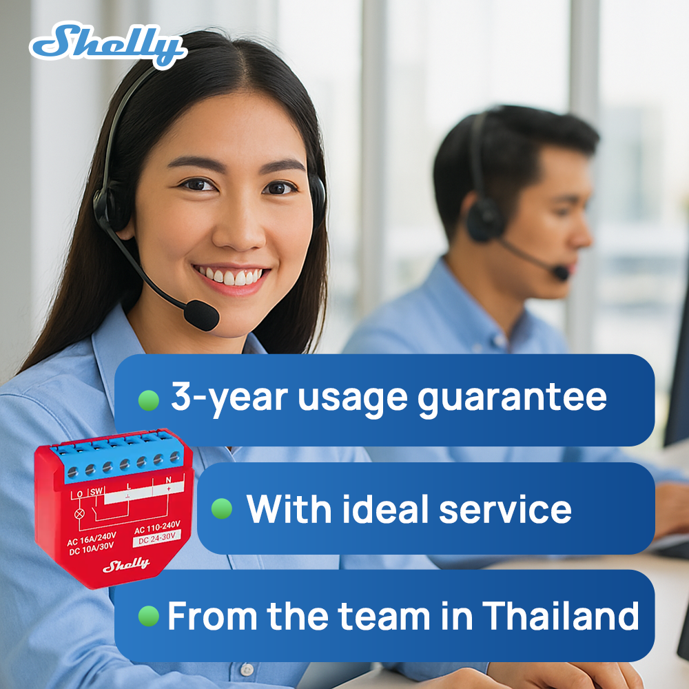 Shelly Plus 1PM Smart Home Lif - Shelly Relay Module บทวิจารณ์และราคา
