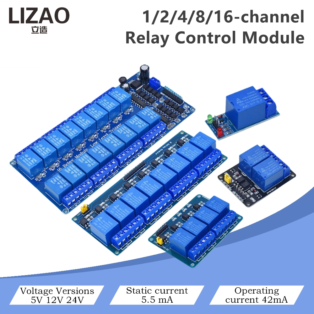 5V/12V/24V 1/2/4/8/16 Channel  - Home Automation Diy Projects บทวิจารณ์และราคา