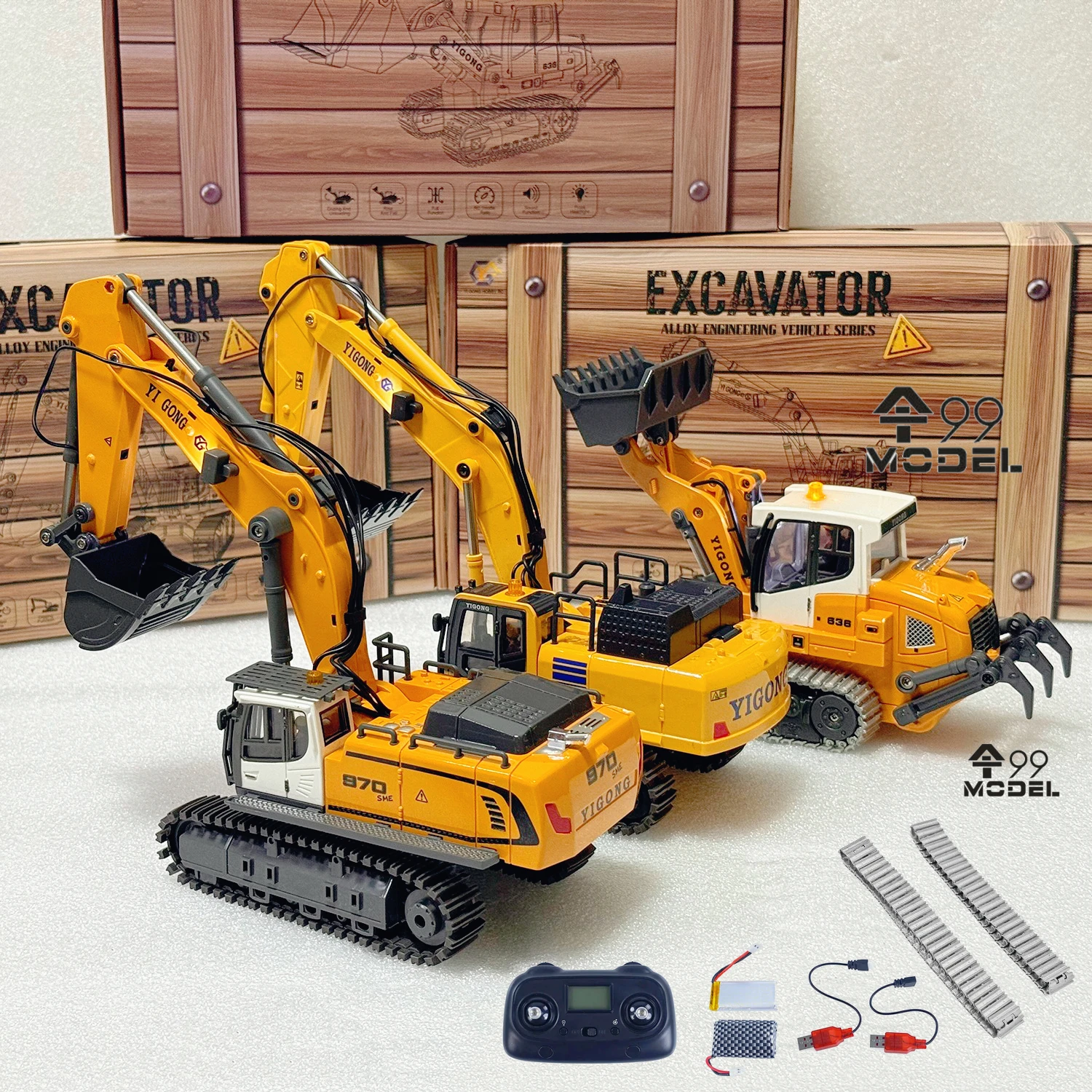 1/50 970 520 Mini RC Excavator - Home Automation Tutorial บทวิจารณ์และราคา