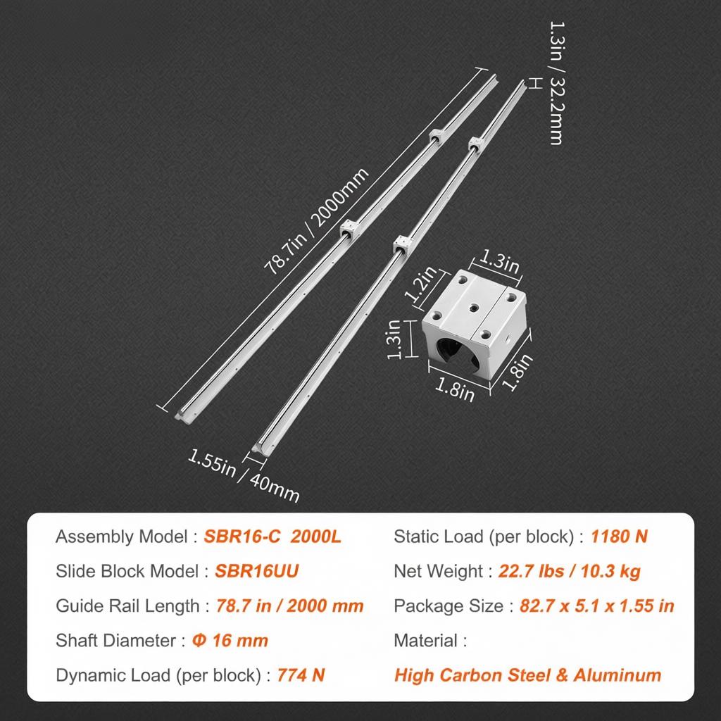 Linear Sliding Track Set 2000m - Diy Automation Projects บทวิจารณ์และราคา