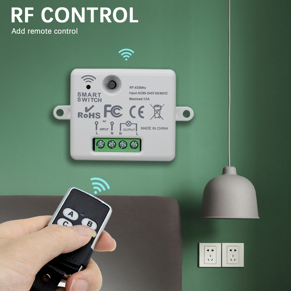 220V 1CH Wireless Remote Contr - 433Mhz Receiver Module บทวิจารณ์และราคา
