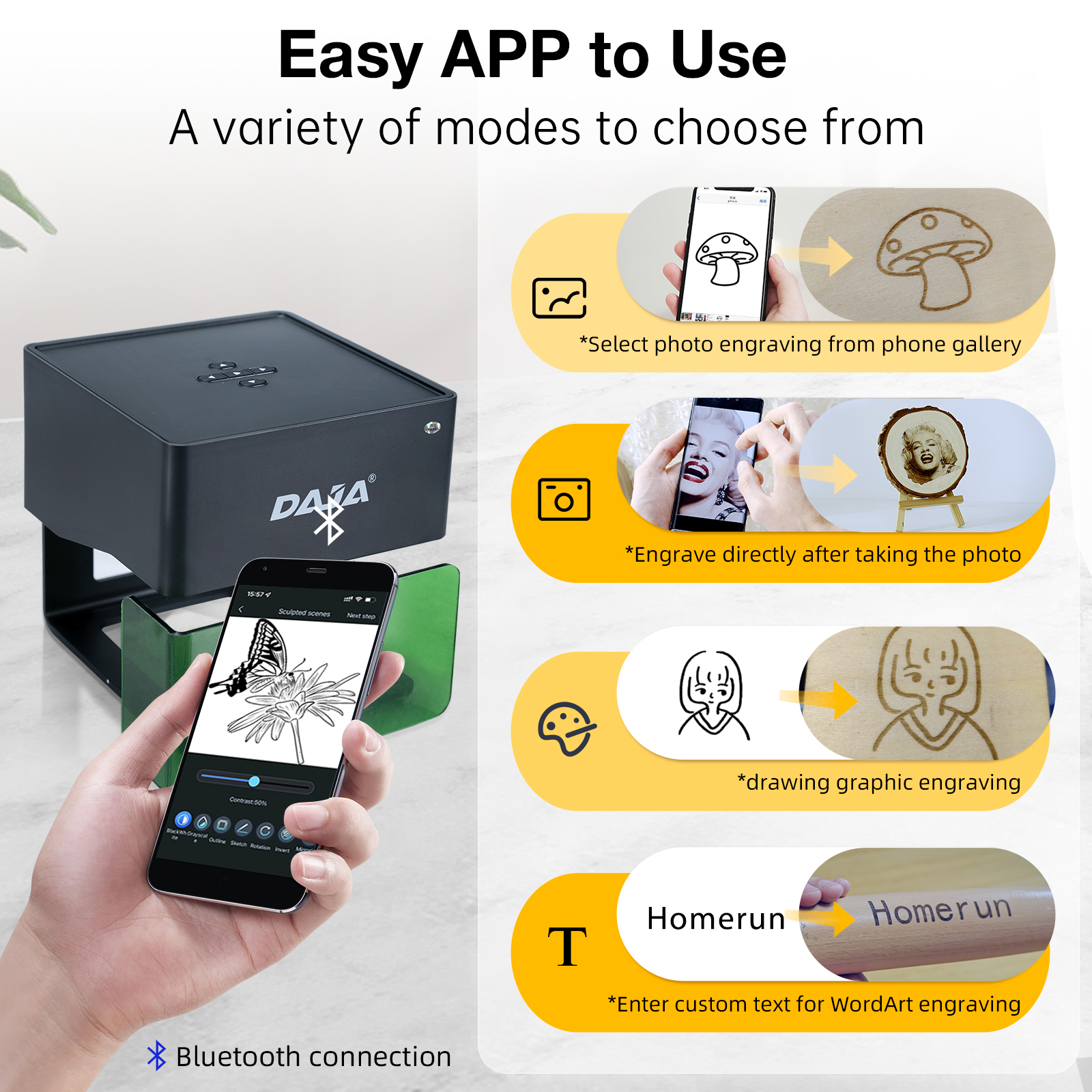 DAJA DJ6 Mini Portable Laser E - Diy Automation บทวิจารณ์และราคา