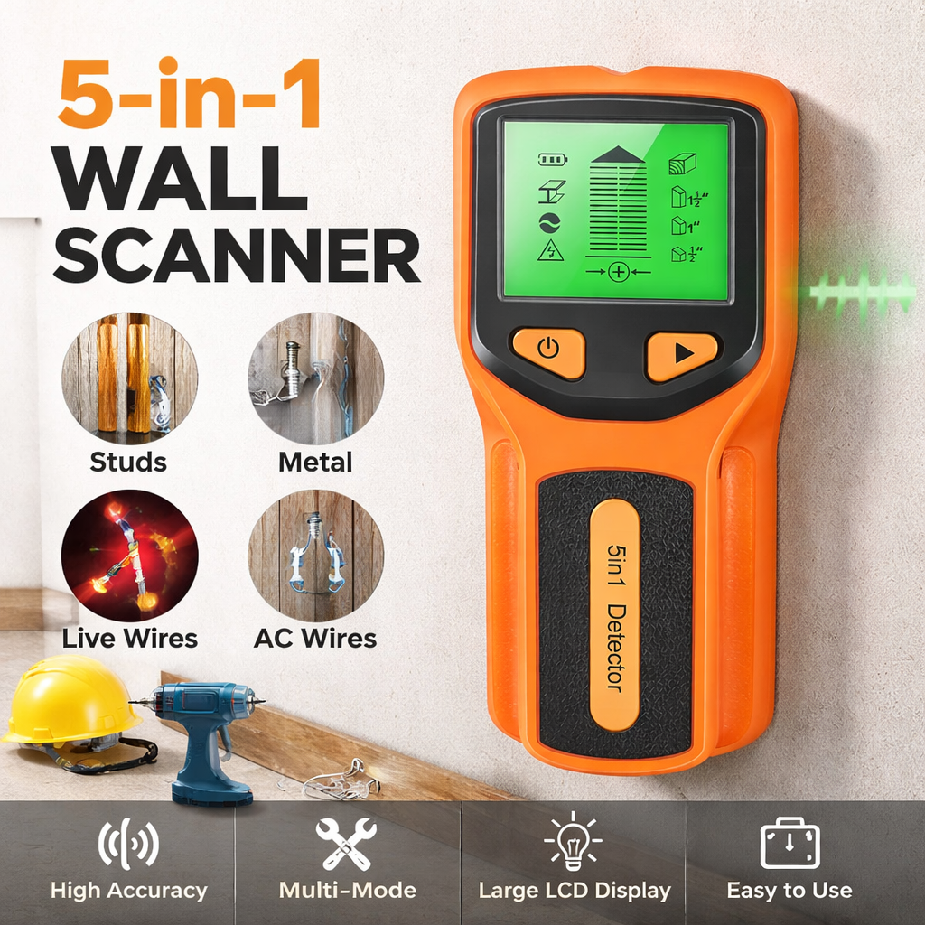 New 5-In-1 Wall Detector Handh - Water Leak Detector Wired บทวิจารณ์และราคา