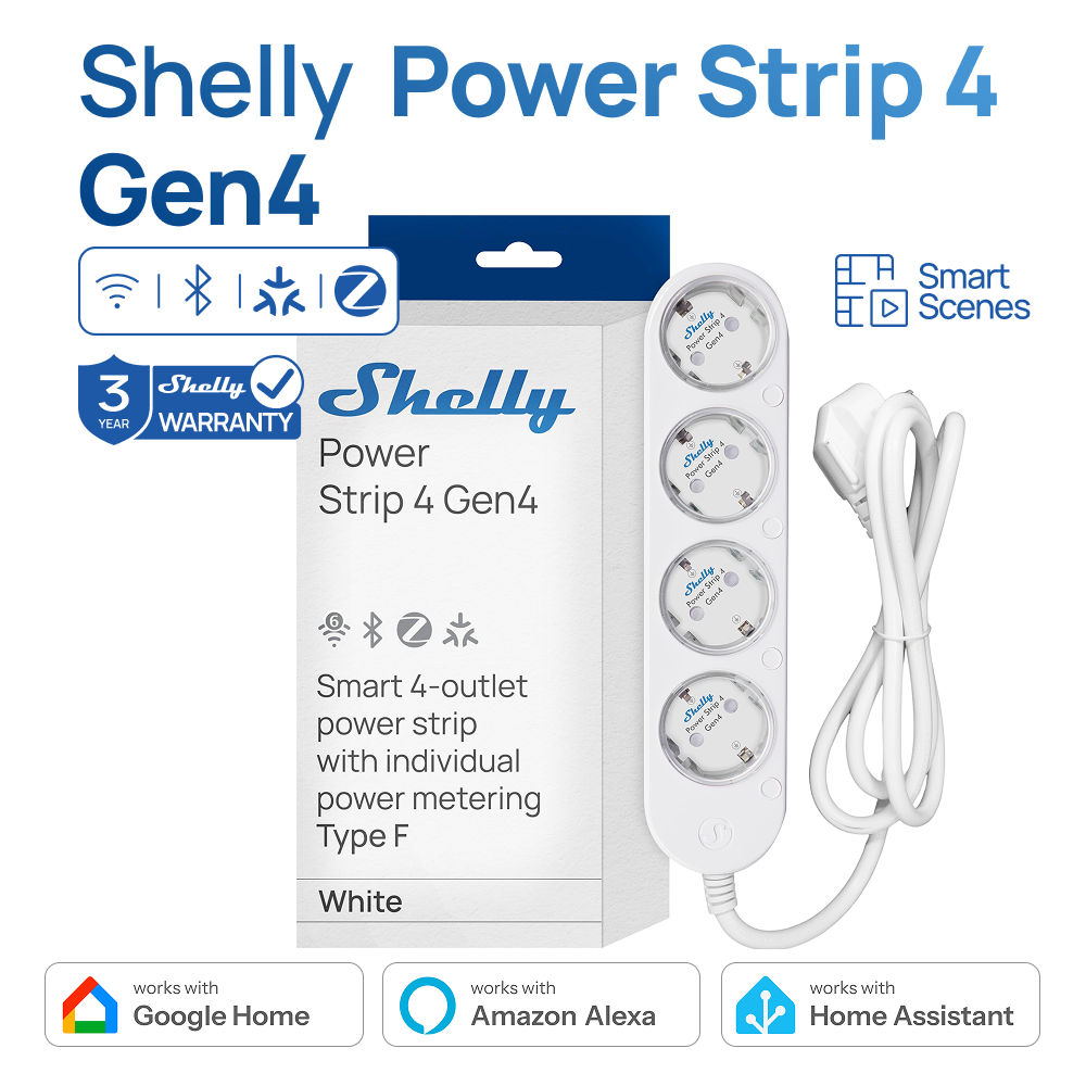 Shelly Power Strip 4 Gen4 Smar - Shelly Relay Module บทวิจารณ์และราคา