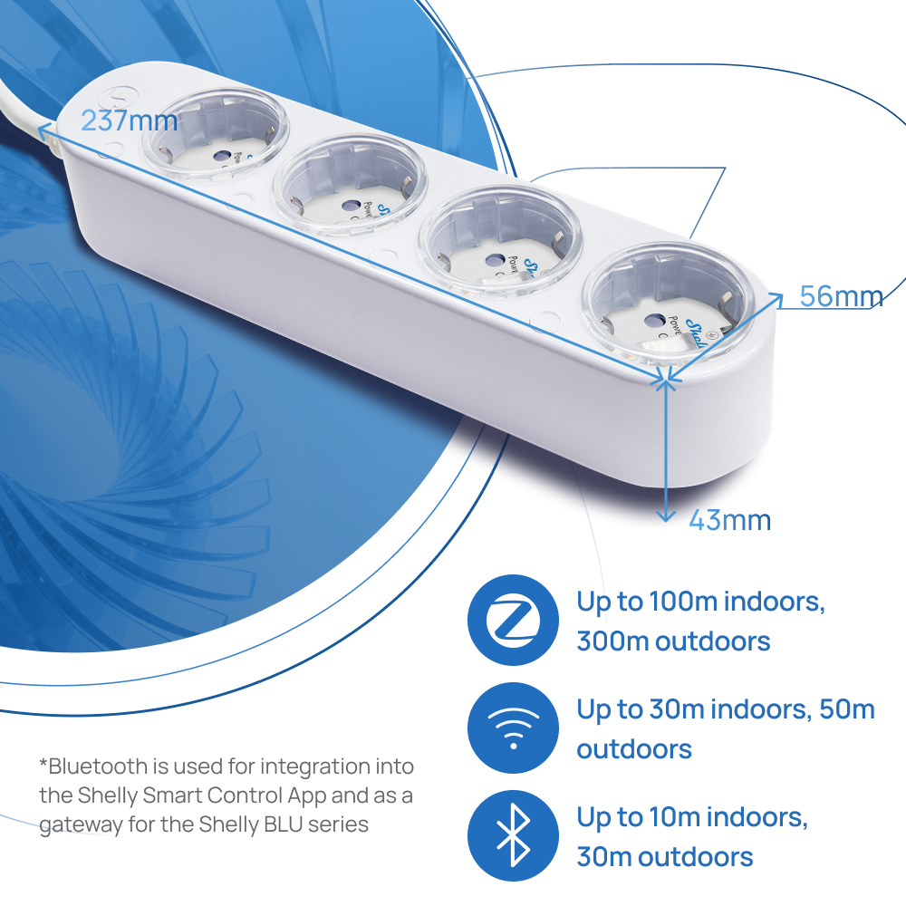 Shelly Power Strip 4 Gen4 Smar - Shelly Relay Module บทวิจารณ์และราคา