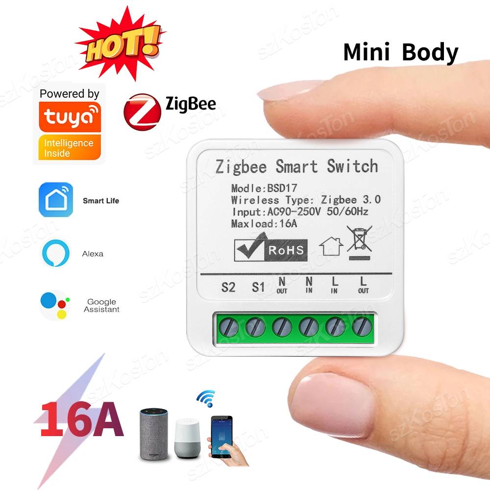 16A Tuya ZigBee Smart Switch M - Diy Home Automation Hub บทวิจารณ์และราคา