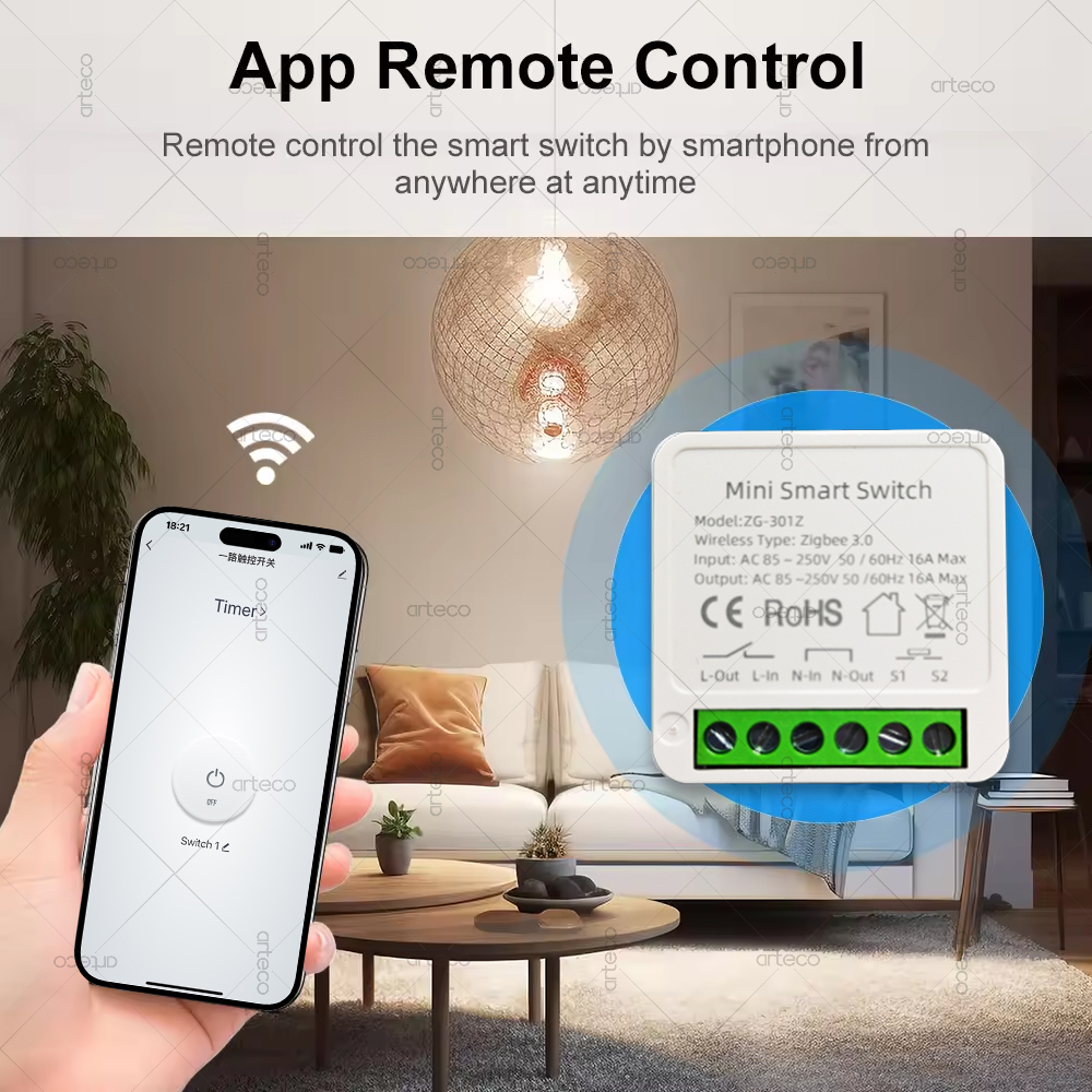 Mini Zigbee 3.0 Smart Switch 1 - Diy Home Automation Hub บทวิจารณ์และราคา